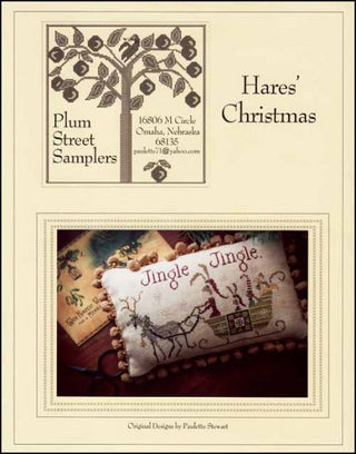 Hares' Christmas Cross Stitch Pattern by Plum Street Samplers - Premium Pattern, Cross Stitch from Plum Street Samplers - Just $9! Shop now at Crossed Hearts Needlework & Design