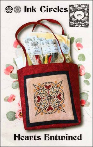 Hearts Entwined Cross Stitch Pattern by Ink Circles - Premium Pattern, Cross Stitch from Ink Circles - Just $6! Shop now at Crossed Hearts Needlework & Design