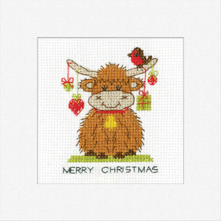 Highland Heart Christmas Cards (3pk) Needlecraft Kits by Heritage Crafts *NEW* - Premium Needlecraft Kit from Heritage Crafts - Just $48! Shop now at Crossed Hearts Needlework & Design