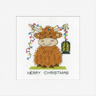 Highland Lantern Christmas Cards (3pk) Needlecraft Kits by Heritage Crafts *NEW* - Premium Needlecraft Kit from Heritage Crafts - Just $48! Shop now at Crossed Hearts Needlework & Design