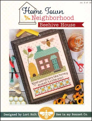 Home Town Neighborhood: Beehive House (2 of 12) Cross Stitch Pattern by It's Sew Emma *NEW* - Premium Pattern, Cross Stitch from It's Sew Emma - Just $17! Shop now at Crossed Hearts Needlework & Design