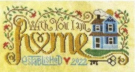 Home with You Cross Stitch Pattern by Silver Creek Samplers - Premium Pattern, Cross Stitch from Silver Creek Samplers - Just $13! Shop now at Crossed Hearts Needlework & Design