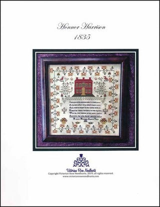 Honnor Harrison 1835 Cross Stitch Pattern by Victorian Rose Needlearts - Premium Pattern, Cross Stitch from Victorian Rose Needlearts - Just $24! Shop now at Crossed Hearts Needlework & Design