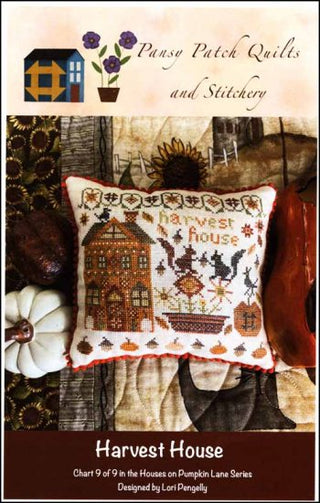 Houses on Pumpkin Lane Chart 9: Harvest House Cross Stitch Pattern by Pansy Patch Quilts and Stitchery - Premium Pattern, Cross Stitch from Pansy Patch Quilts and Stitchery - Just $9! Shop now at Crossed Hearts Needlework & Design