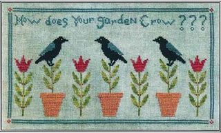 How Does Your Garden Crow? Cross Stitch Pattern by Artful Offerings™ - Premium Pattern, Cross Stitch from Artful Offerings™ - Just $10! Shop now at Crossed Hearts Needlework & Design