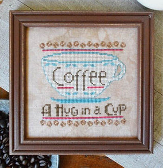 Hug In A Cup Cross Stitch Pattern by Hands On Design - Premium Pattern, Cross Stitch from Hands On Design - Just $6! Shop now at Crossed Hearts Needlework & Design