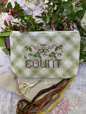 I Count Mini Bag Cross Stitch Pattern by Shepherd's Bush Printworks *NEW* - Premium Pattern, Cross Stitch from Shepherd's Bush Printworks - Just $6! Shop now at Crossed Hearts Needlework & Design