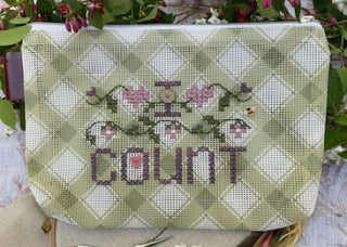 I Count Mini Bag Cross Stitch Pattern by Shepherd's Bush Printworks *NEW* - Premium Pattern, Cross Stitch from Shepherd's Bush Printworks - Just $6! Shop now at Crossed Hearts Needlework & Design