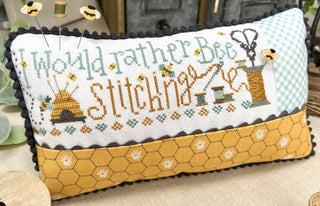 I Would Rather Bee Stitching Cross Stitch Pattern by Primrose Cottage Stitches - Premium Pattern, Cross Stitch from Primrose Cottage Stitches - Just $9! Shop now at Crossed Hearts Needlework & Design