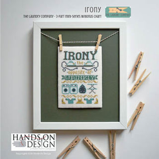 Irony: Laundry Company Series Part 3 Cross Stitch Pattern by Hands On Design - Premium Pattern, Cross Stitch from Hands On Design - Just $9! Shop now at Crossed Hearts Needlework & Design