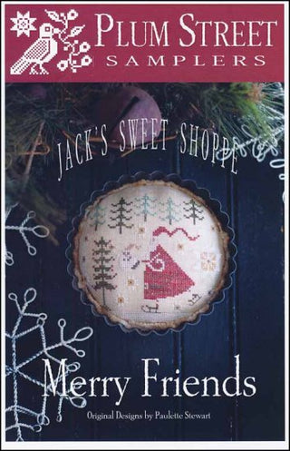 Jack's Sweet Shoppe: Merry Friends Cross Stitch Pattern by Plum Street Samplers - Premium Pattern, Cross Stitch from Plum Street Samplers - Just $10! Shop now at Crossed Hearts Needlework & Design