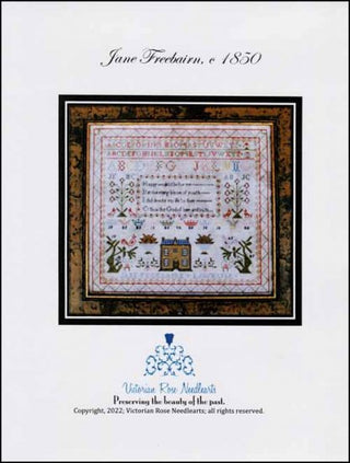 Jane Freebairn, c 1850 Cross Stitch Pattern by Victorian Rose Needlearts - Premium Pattern, Cross Stitch from Victorian Rose Needlearts - Just $25! Shop now at Crossed Hearts Needlework & Design