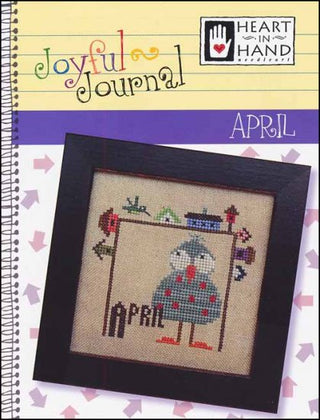 Joyful Journal: April Cross Stitch Pattern by Heart In Hand Needleart - Premium Pattern, Cross Stitch from Heart In Hand Needleart - Just $5! Shop now at Crossed Hearts Needlework & Design