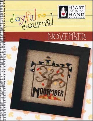 Joyful Journal: November Cross Stitch Pattern by Heart In Hand Needleart - Premium Pattern, Cross Stitch from Heart In Hand Needleart - Just $5! Shop now at Crossed Hearts Needlework & Design