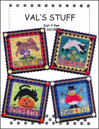 Just 4 Ewe Cross Stitch Pattern by Val's Stuff - Premium Pattern, Cross Stitch from Val's Stuff - Just $24! Shop now at Crossed Hearts Needlework & Design