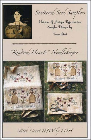 Kindred Hearts Needlekeeper Cross Stitch Pattern by Scattered Seed Samplers - Premium Pattern, Cross Stitch from Scattered Seed Samplers - Just $12! Shop now at Crossed Hearts Needlework & Design