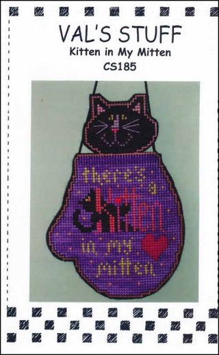 Kitten In My Mitten Cross Stitch Pattern by Val's Stuff - Premium Pattern, Cross Stitch from Val's Stuff - Just $18! Shop now at Crossed Hearts Needlework & Design