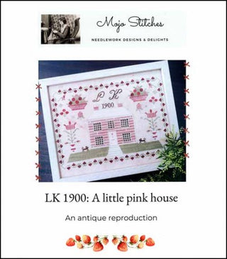 LK 1900: A little pink house Cross Stitch Pattern by Mojo Stitches *NEW* - Premium Patterns, Cross Stitch from Mojo Stitches - Just $17! Shop now at Crossed Hearts Needlework & Design