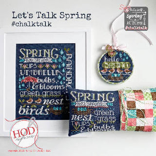 Let's Talk Spring Cross Stitch Pattern by Hands On Design - Premium Pattern, Cross Stitch from Hands On Design - Just $12! Shop now at Crossed Hearts Needlework & Design