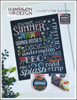 Let's Talk Summer Cross Stitch Pattern by Hands On Design - Premium Pattern, Cross Stitch from Hands On Design - Just $12! Shop now at Crossed Hearts Needlework & Design