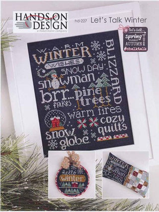 Let's Talk Winter Cross Stitch Pattern by Hands On Design - Premium Pattern, Cross Stitch from Hands On Design - Just $12! Shop now at Crossed Hearts Needlework & Design