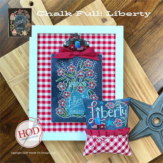 Liberty: Chalk Full Series Cross Stitch Pattern by Hands On Design - Premium Pattern, Cross Stitch from Hands On Design - Just $10! Shop now at Crossed Hearts Needlework & Design