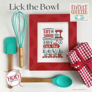 Lick the Bowl: The Kitchen Counter Series Cross Stitch Pattern by Hands On Design - Premium Pattern, Cross Stitch from Hands On Design - Just $10! Shop now at Crossed Hearts Needlework & Design