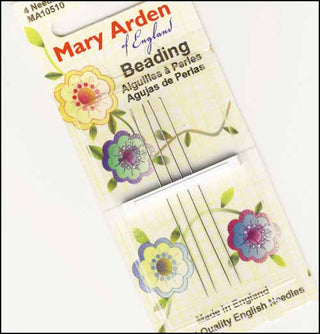 Size 10/13 Beading Needles by Mary Arden (Long Beading) - Premium Hand-Sewing Needles from Colonial Needle Company - Just $3.58! Shop now at Crossed Hearts Needlework & Design