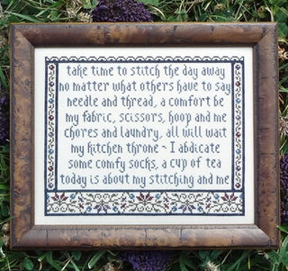 My Stitching and Me Cross Stitch Pattern by My Big Toe Designs