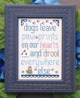 Dogs Leave Paw Prints Cross Stitch Pattern by My Big Toe Designs