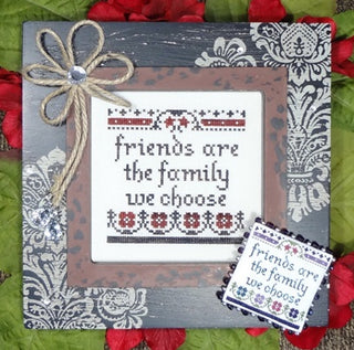 Friends are Family Cross Stitch Pattern by My Big Toe Designs