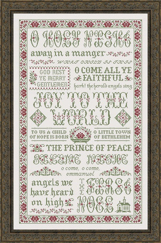 Hymns of Christmas Cross Stitch Pattern by My Big Toe Designs