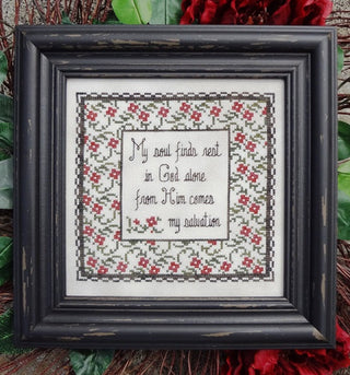 My Soul Finds Rest Cross Stitch Pattern by My Big Toe Designs - Premium Pattern, Cross Stitch from My Big Toe Designs™ - Just $8! Shop now at Crossed Hearts Needlework & Design