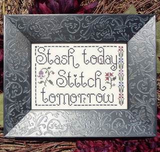 Stash Today, Stitch Tomorrow Cross Stitch Pattern by My Big Toe Designs™ - Premium Pattern, Cross Stitch from My Big Toe Designs™ - Just $8! Shop now at Crossed Hearts Needlework & Design