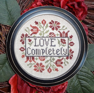 Love Completely Cross Stitch Pattern by My Big Toe Designs - Premium Pattern, Cross Stitch from My Big Toe Designs™ - Just $8! Shop now at Crossed Hearts Needlework & Design