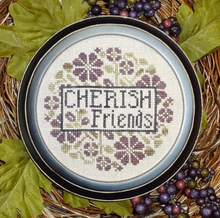 Cherish Friends Cross Stitch Pattern by My Big Toe Designs - Premium Pattern, Cross Stitch from My Big Toe Designs™ - Just $8! Shop now at Crossed Hearts Needlework & Design