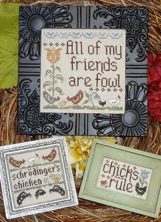 Fowl Friends Cross Stitch Pattern by My Big Toe Designs - Premium Pattern, Cross Stitch from My Big Toe Designs™ - Just $8! Shop now at Crossed Hearts Needlework & Design