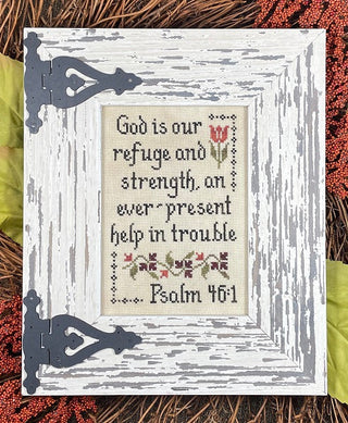 Refuge and Strength Cross Stitch Pattern by My Big Toe Designs - Premium Pattern, Cross Stitch from My Big Toe Designs™ - Just $8! Shop now at Crossed Hearts Needlework & Design