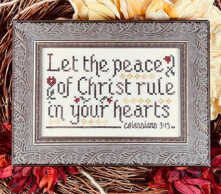 The Peace of Christ Cross Stitch Pattern by My Big Toe Designs - Premium Pattern, Cross Stitch from My Big Toe Designs™ - Just $8! Shop now at Crossed Hearts Needlework & Design