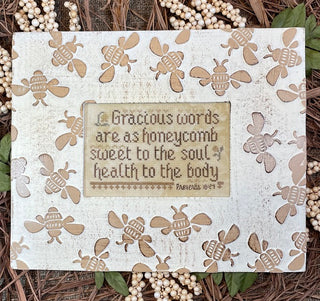 Gracious Words Cross Stitch Pattern by My Big Toe Designs