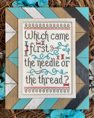 Which Came First? Cross Stitch Pattern by My Big Toe Designs - Premium Patterns, Cross Stitch from My Big Toe Designs™ - Just $8! Shop now at Crossed Hearts Needlework & Design