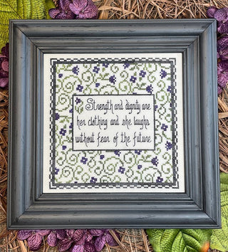 Strength and Dignity Cross Stitch Pattern by My Big Toe Designs™ - Premium Pattern, Cross Stitch from My Big Toe Designs™ - Just $8! Shop now at Crossed Hearts Needlework & Design