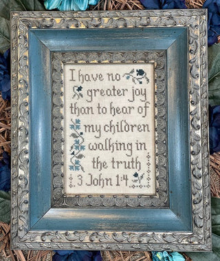 No Greater Joy Cross Stitch Pattern by My Big Toe Designs - Premium Pattern, Cross Stitch from My Big Toe Designs™ - Just $8! Shop now at Crossed Hearts Needlework & Design