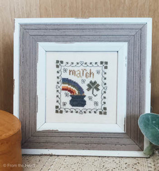 March Squared Cross Stitch Pattern by From The Heart NeedleArt - Premium Pattern, Cross Stitch from From the Heart NeedleArt - Just $5! Shop now at Crossed Hearts Needlework & Design