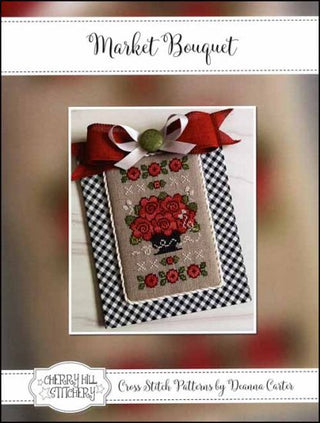 Market Bouquet Cross Stitch Pattern by Cherry Hill Stitchery *NEW* - Premium Pattern, Cross Stitch from Cherry Hill Designs - Just $12! Shop now at Crossed Hearts Needlework & Design