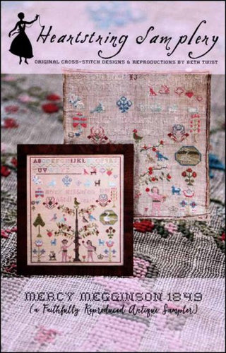 Mercy Megginson 1849 Cross Stitch Pattern by Heartstring Samplery - Premium Pattern, Cross Stitch from Heartstring Samplery - Just $14! Shop now at Crossed Hearts Needlework & Design