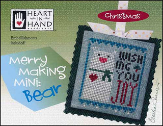 Merry Making Mini: Bear Cross Stitch Pattern by Heart In Hand Needleart - Premium Pattern, Cross Stitch from Heart In Hand Needleart - Just $7! Shop now at Crossed Hearts Needlework & Design