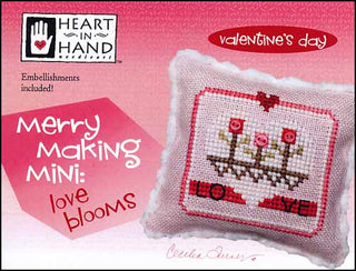 Merry Making Mini: Love Blooms Cross Stitch Pattern by Heart In Hand Needleart - Premium Pattern, Cross Stitch from Heart In Hand Needleart - Just $7! Shop now at Crossed Hearts Needlework & Design