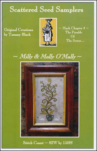 Milly & Molly O'Mally Cross Stitch Pattern by Scattered Seed Samplers - Premium Pattern, Cross Stitch from Scattered Seed Samplers - Just $12! Shop now at Crossed Hearts Needlework & Design