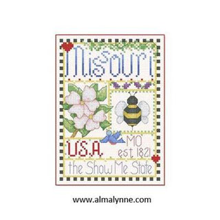 Missouri Little State Sampler Cross Stitch Pattern by Alma Lynne Originals - Premium Pattern, Cross Stitch from Alma Lynne Originals - Just $6.50! Shop now at Crossed Hearts Needlework & Design